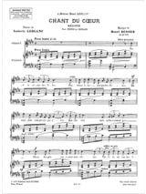 Chant du coeur Opus 64-3 - Henri Busser - Partition - Mélodies